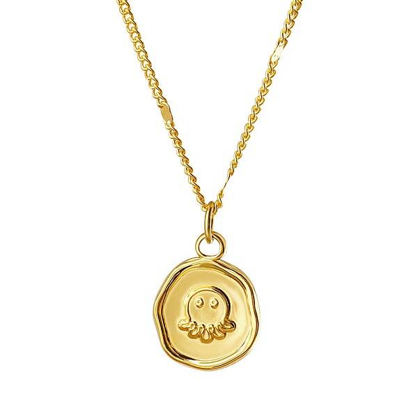 Stainless Steel Octopus Pendant Necklaces for Women