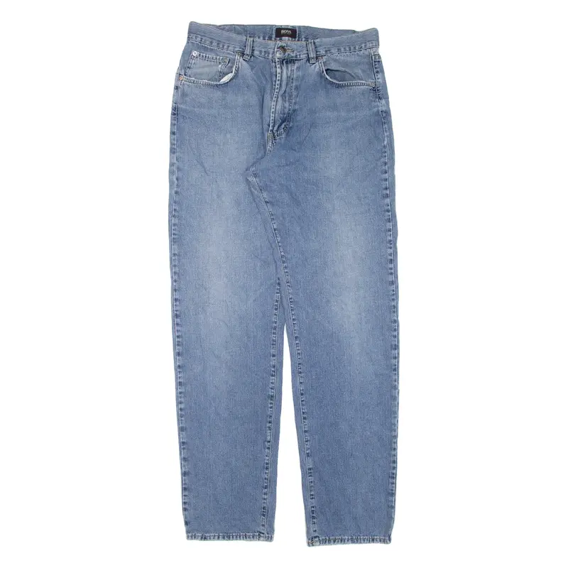 HUGO BOSS Montana Mens Jeans Blue Regular Straight W35 L34