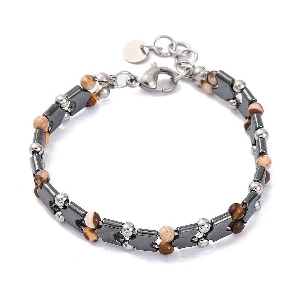 Natural & Synthetic Mixed Gemstone Beaded Bracelets