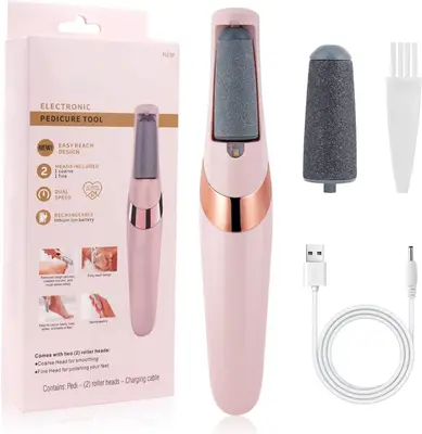 Smooth Pedicure Wand, Electric Callus Remover for Feet, Rechargeable Pedicure Tools Foot Care Kit, Pedicure Tools, Pedicure T...