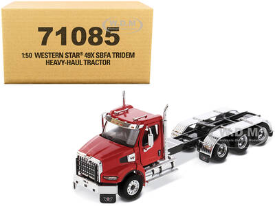 Western Star 49X SBFA Tridem Day Cab Heavy-Haul Truck Tractor Viper Red \