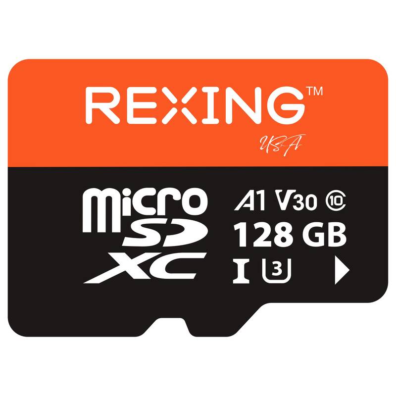 REXING microSDXC UHS-3 4K Full HD Video High Speed Transfer Monitoring SD Card with Adapter for Dash Cams, Surveillance Syste...