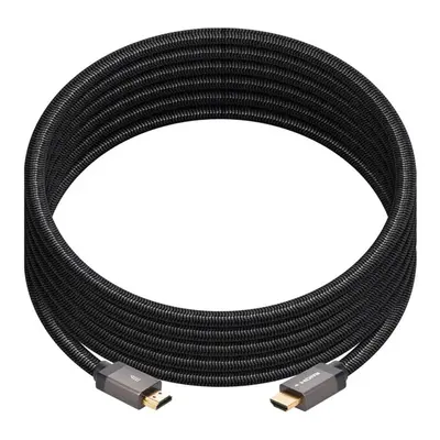 42683 Monoprice 8K Certified Ultra High Speed HDMI Cable Braided 8K-60Hz 4K-120Hz 48Gbps HDR VRR CL2 In-Wall Rated 10ft Black