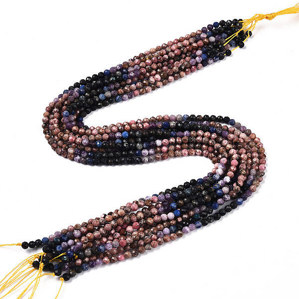 Natural & Synthetic Mixed Gemstone Beads Strands