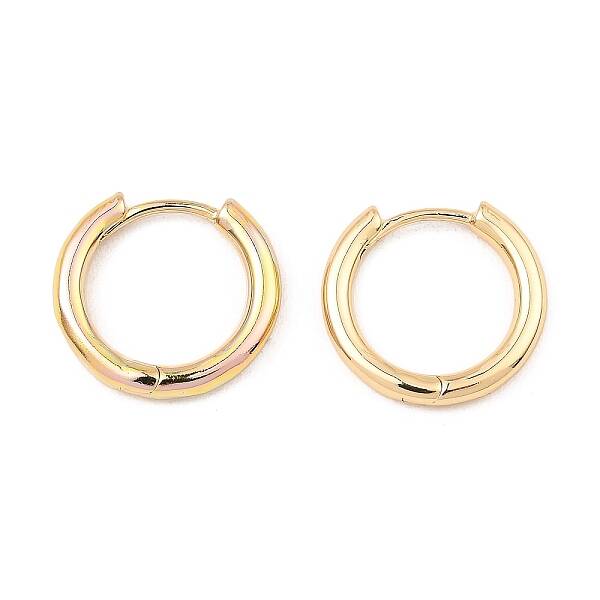 Brass Huggie Hoop Earrings