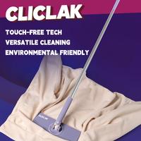 ClicLak Regular Mop Instantly Attach and Remove Cloth Touch-Free