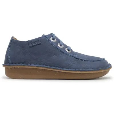 Clarks Funny Dream Nubuck Women's Comfort Shoes - Blue - Size:US 6.5 Women