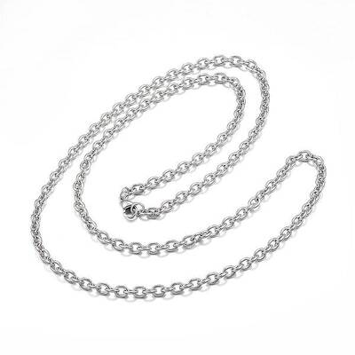 Non-Tarnish 304 Stainless Steel Cable Chains Necklaces