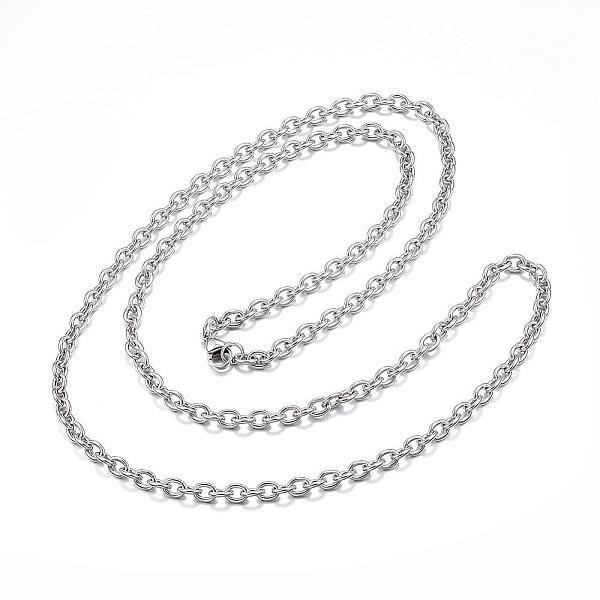 Non-Tarnish 304 Stainless Steel Cable Chains Necklaces