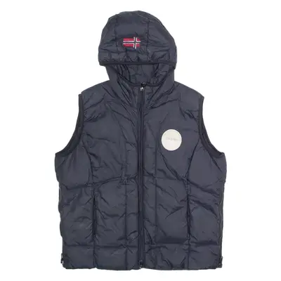 NAPAPIJRI Mens Puffer Gilet Black Hooded S