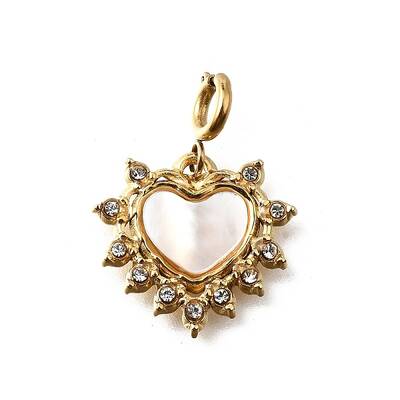 Heart 304 Stainless Steel Rhinestone Pendant Decorations