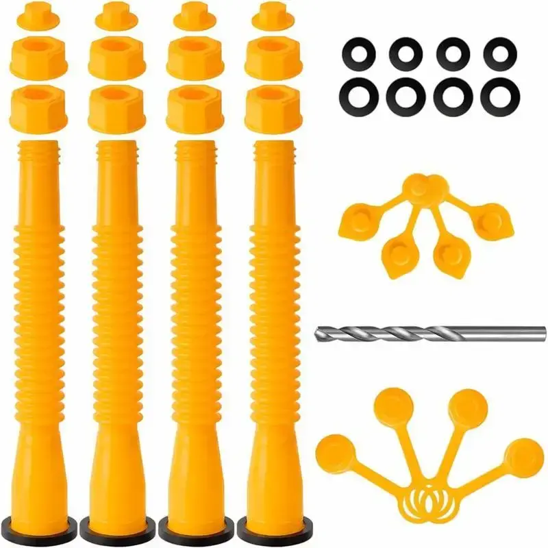 Gasoline Can Nozzle Replacement Set, Replacement Gas Can Spout Tool for Gasoline 5 Gallon, Old Design Gas Can Nozzle Kit, Han...