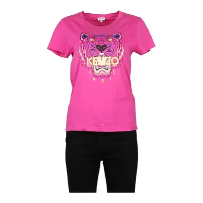 Paris Kenzo Graphic T-Shirt - Small Pink Cotton