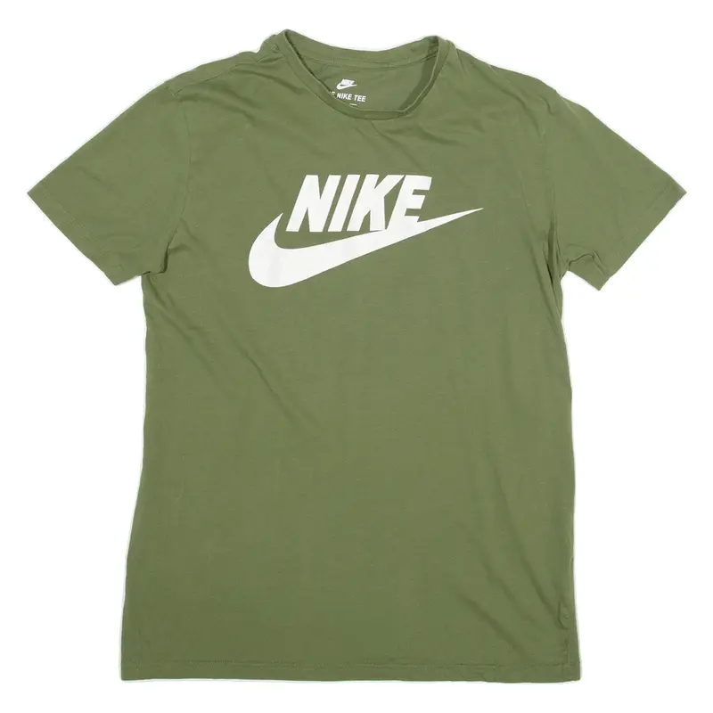NIKE Athletic Cut Mens T-Shirt Green M