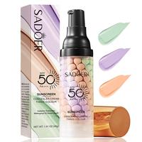 3-in-1 Color Correcting Facial Serum, Moisturizing Primer,SPF 50，One Step Color Corrector Face Primer, Blurs Imperfections ...