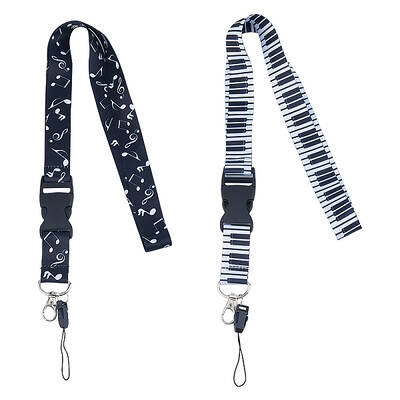 2Pcs 2 Colors Adjustable Mobile Phone Lanyard