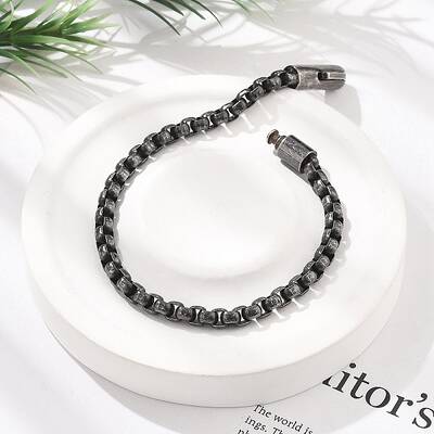 304 Stainless Steel Rolo Chains Bracelets for Women Men