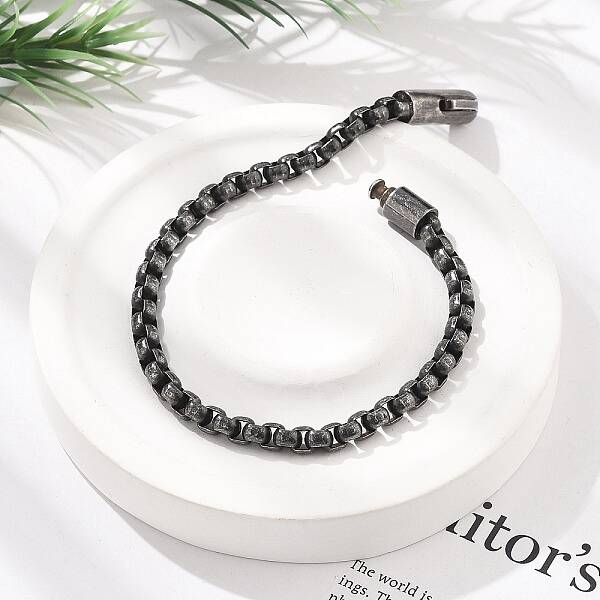 304 Stainless Steel Rolo Chains Bracelets for Women Men