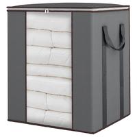 Large Capacity Quilt Storage Bag, 120L Breathable Bedding Storage Bag with Reinforced Handle, Bedding Storage Organizer for H...