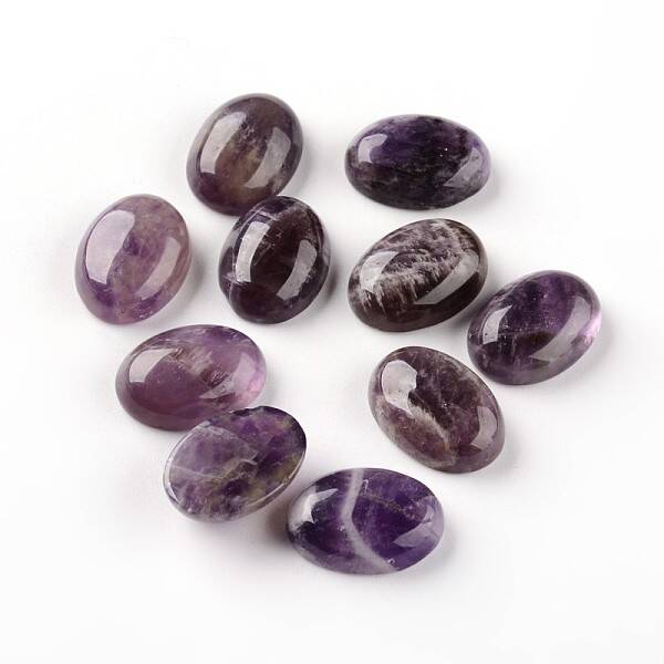 Oval Natural Amethyst Cabochons