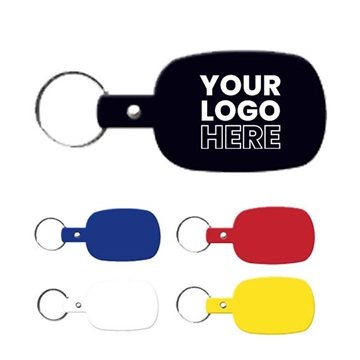 250 Custom Round Rectangle Flexible Key Tag