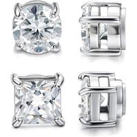 【2025Magnetic Stud Earrings】Stainless Steel Magnetic Stud Earrings for Men Women Non-piercing CZ Hypoallergenic 6/8MM