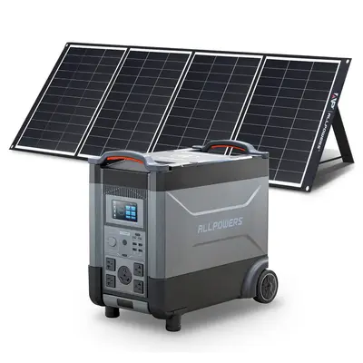 ALLPOWERS 4000W Solar Generator (R4000 + SP035 200W Solar Panel) R4000 +SP035 200W Solar Panel