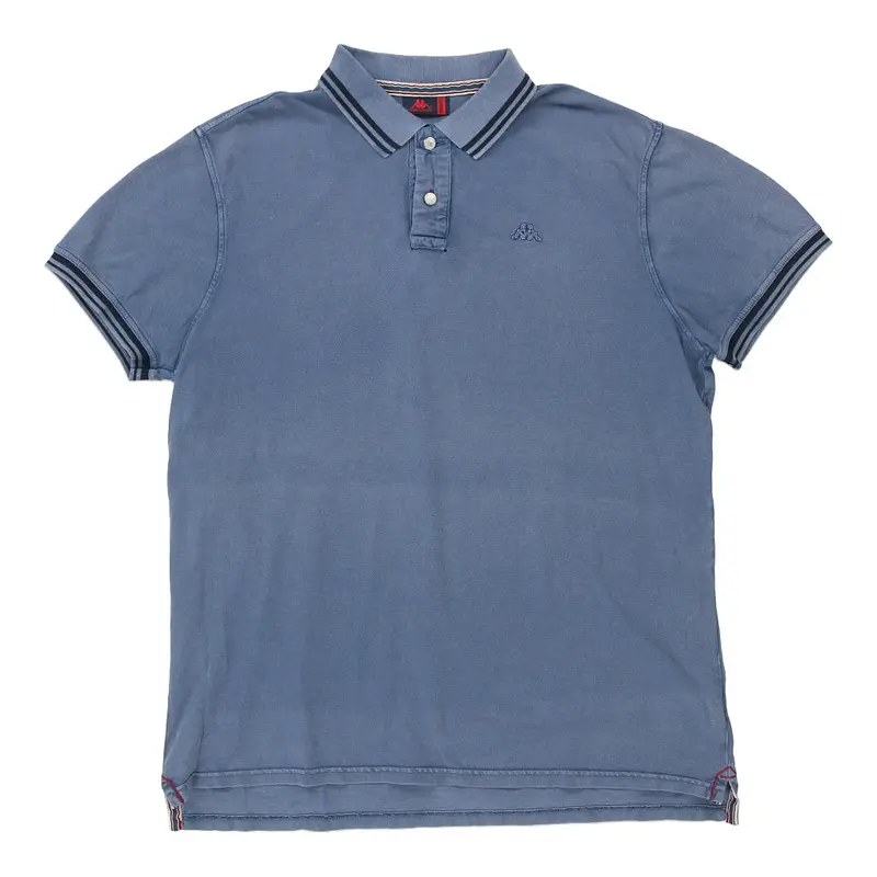 Kappa Polo Shirt - 3XL Blue Cotton