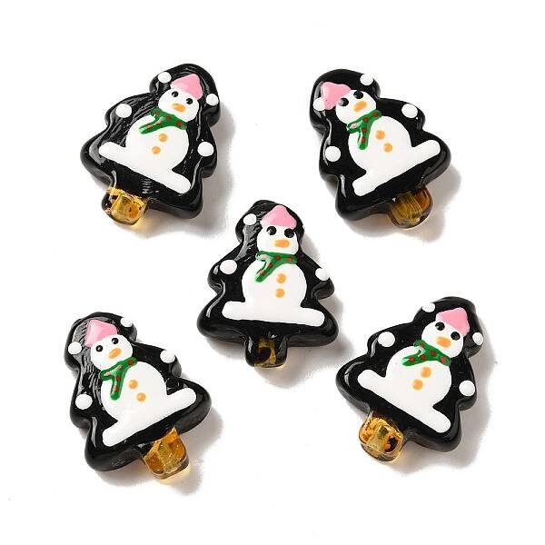Christmas Theme Handmade Lampwork Beads