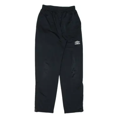 UMBRO Womens Track Pants Black Wide-Leg M W27 L30