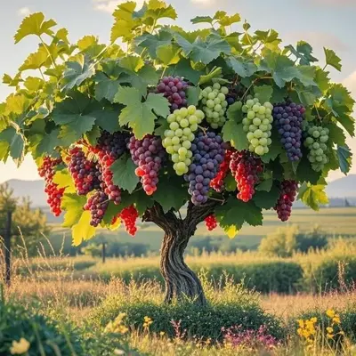 50Pcs Giant Grape Seeds – High-Yield Sweet & Juicy Grapes for Home Gardening, Easy to Grow, Ideal for Vineyards & Backyards