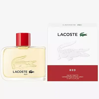 Lacoste Red Cologne for Men - Eau de Toilette Spray 2.5 oz