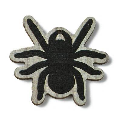 Halloween Single Face Printed Wood Pendants