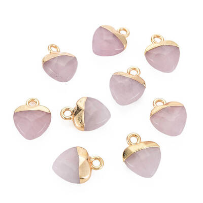 Natural Rose Quartz Charms