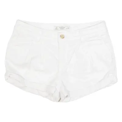 ABERCROMBIE & FITCH Womens Denim Shorts White S W28