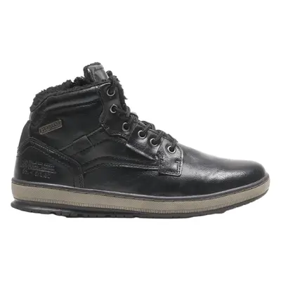 MEMPHI Lace-Up Boots Black Leather Mens UK 8