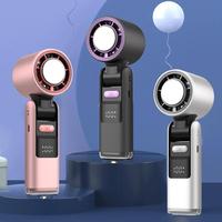 【Summer Gift】Portable Handheld Turbo Fan, 5 Gear Wind,4000mAh Battery Operated,LED Display,Up to 10 Working Hours, low-no...