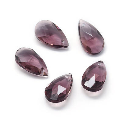 Faceted Glass Pendants