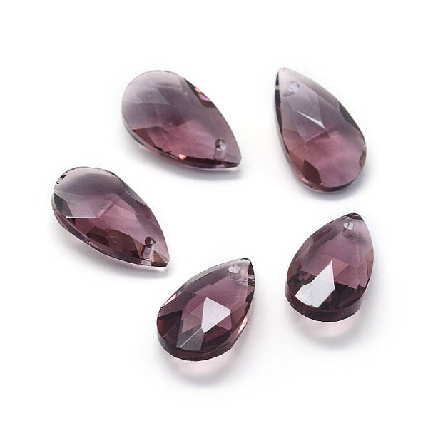 Faceted Glass Pendants