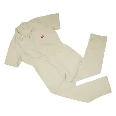 DICKIES Workwear Mens Boiler Suit Beige Relaxed L W38 L21