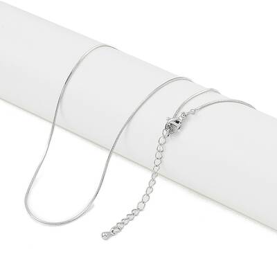 Brass Square Snake Chain Necklaces