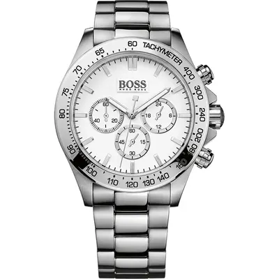 Hugo Boss 1512962 Ikon Mens Silver Dial Chronograph Watch