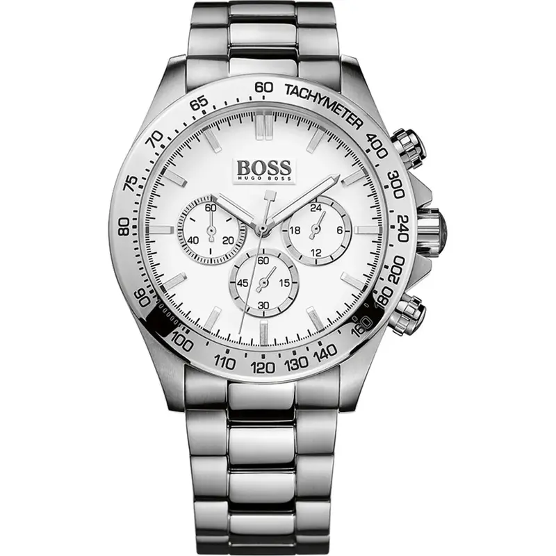 Hugo Boss 1512962 Ikon Mens Silver Dial Chronograph Watch
