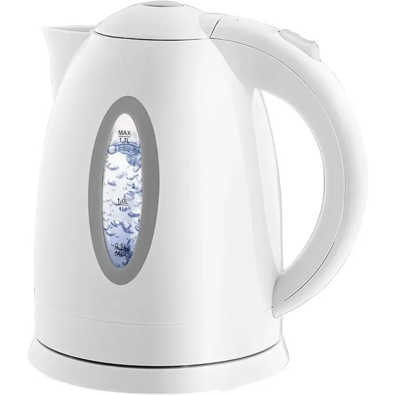 Electric Kettle 1.7L BPA Free Fast Boiling Water Heater with Auto Shutoff and Boil Dry Protection Hot Water Kettle with Water...
