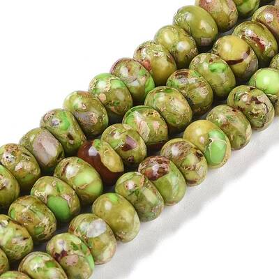 Dyed Synthetic Imperial Jasper Beads Strands