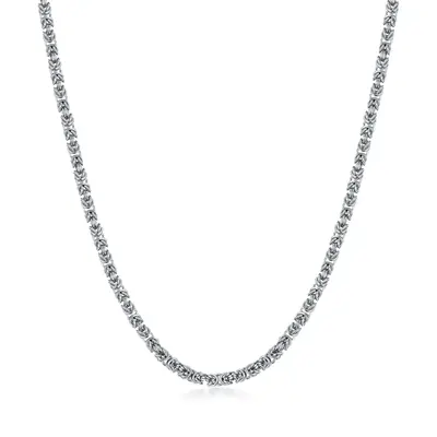 Sterling Silver Byzantine Chain Necklace