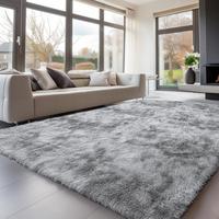 Solid Color Fluffy Rug, 1 Count Multi-size Non-slip Soft Plush Area Rug, Soft Shaggy Rug, Decorative Modern Floor Mat for Liv...