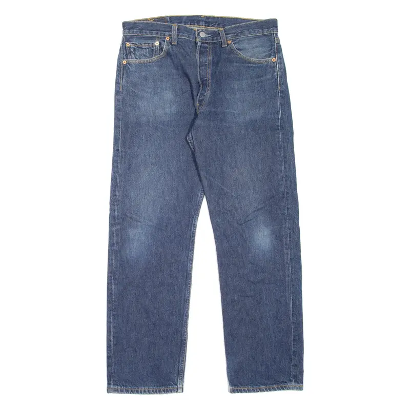LEVI'S 501 Jeans Mens Blue Regular Straight 90s W34 L30