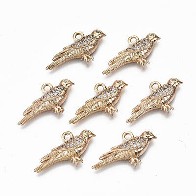 Brass Micro Pave Cubic Zirconia Pendants
