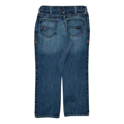 Low Rise Ariat Boot Cut Jeans - 35W 29L Blue Cotton